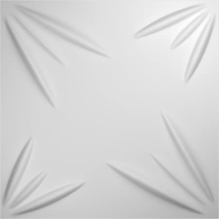 Ekena Millwork Inula EnduraWall Decorative 3D Wall Panel, White, 19 5/8"W x 19 5/8"H WP20X20INWH